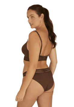 Soutien-gorge sans armatures coques souples Arty Graphik - Chocolat