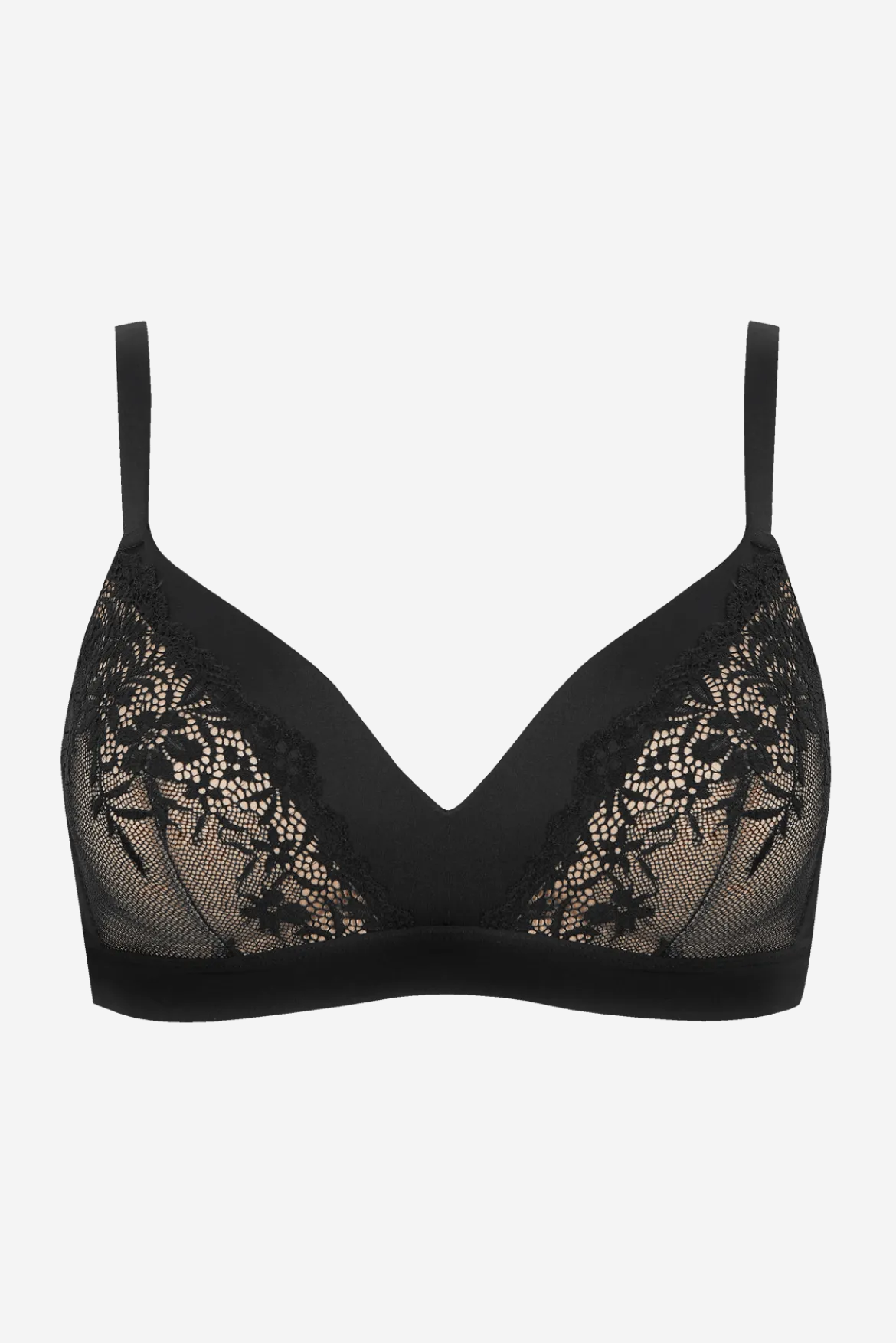 Soutien-gorge sans armatures à coques souples Romance Magic Nights - Noir