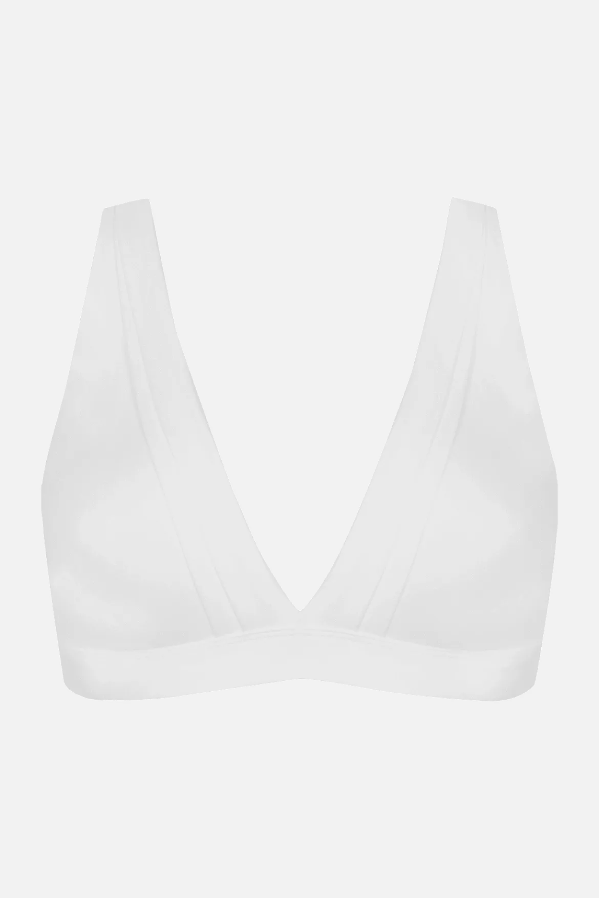 Soutien-gorge sans armatures Tulle Design Coton - Blanc naturel