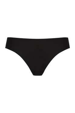 Tanga Résille Florale - Noir