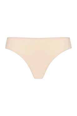 Tanga Résille Florale - Nude