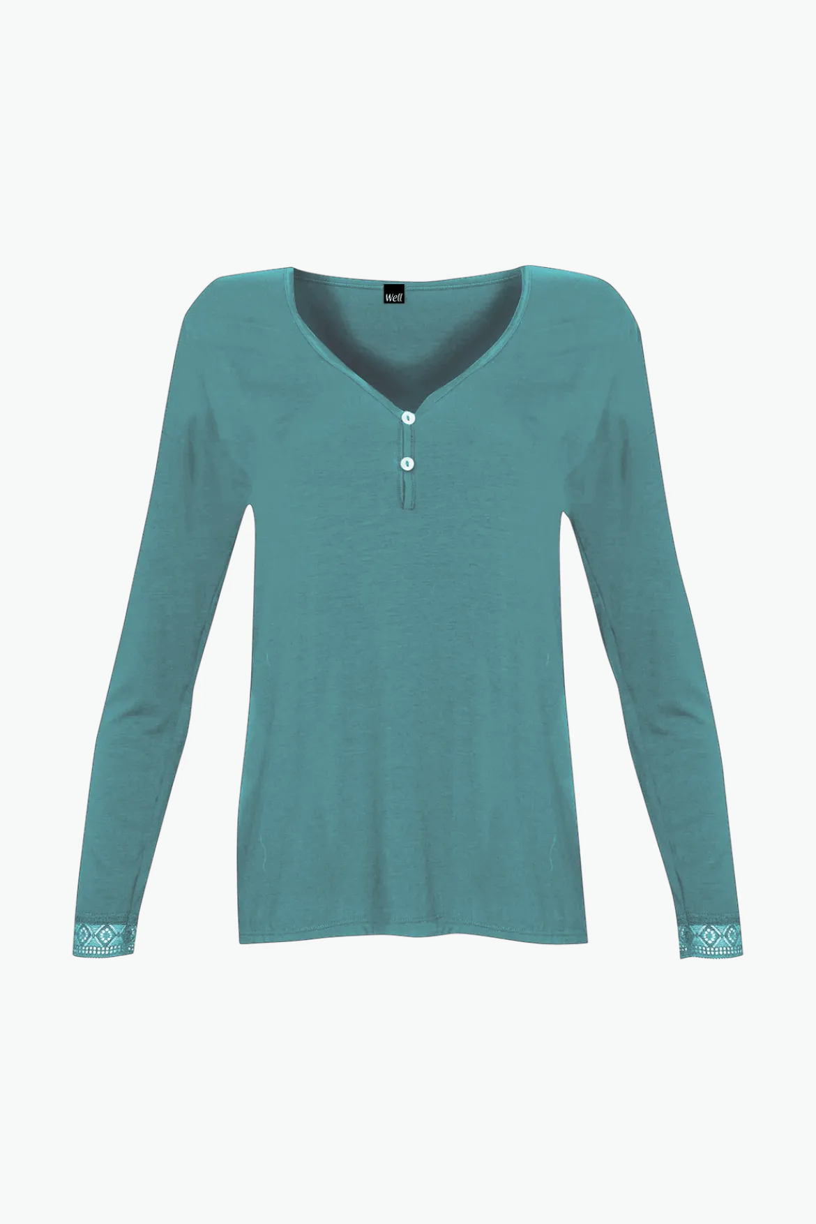 Top Manches Longues Minuit - Vert paon